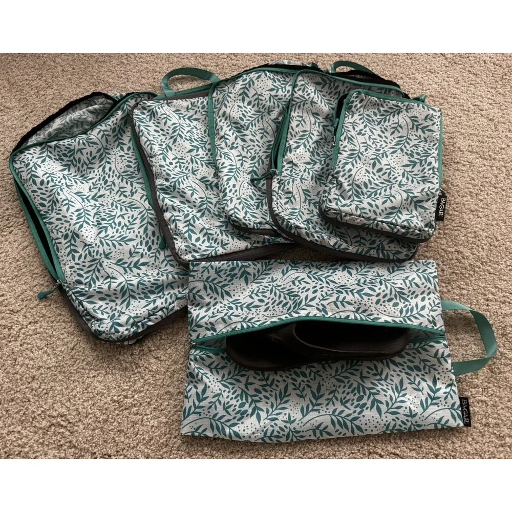Bagail 6 Set Ultralight Compression Packing Cubes Packing Organizer For Travel